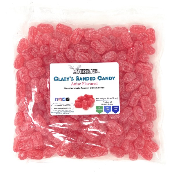 Claeys Anise Sanded Candy Drops, 2 Pound