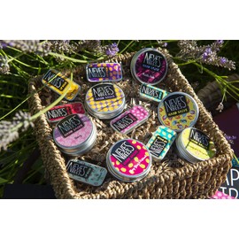 Neve's Bees Beeswax Lip Balm - Unfragranced - 100% Natural - Cute Little Slider Tin - 7g (see pic for size)