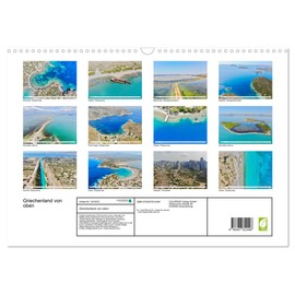 Greece from Above (Wall Calendar 2026 DIN A3 Landscape), CALVENDO Monthly Calendar