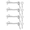 uxcell 4Pcs 2.5" Cabin Hook Eye Latch, 304 Stainless Steel