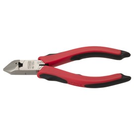 TONE Angled Nippers (Master Grip Type) NN-125G Red, Overall Length 132mm (5.2 inches)
