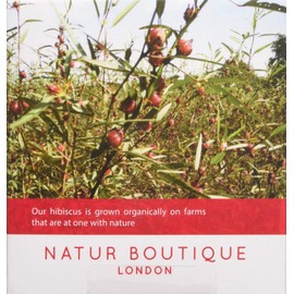 Natur Boutique Organic Hibiscus Tea Sachets, 1 Pack of 20 Sachets, 30 g