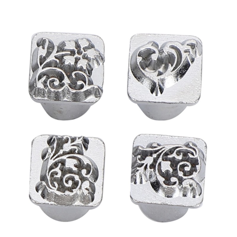 12Pcs Stamping Punch Tool Tang Dynasty Flower Design DIY Vegetable