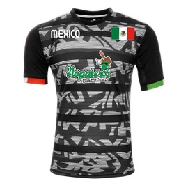 Jersey Mexico Nopaleros de Zacatecas 100% Polyester BlackGrey_Made in Mexico (Medium)