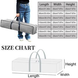 YeahBoom Light Stand Carry Bag, gray, Hard shell trolley with swivel castors