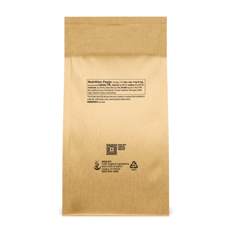 Pure Original Ingredients Guar Gum (4lb) From Guar Beans, Food