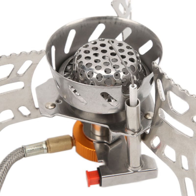 Backpacking Stove Windproof Nonslip Strong Durable Convenient Adjustable Camping Gas