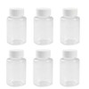 50PCS 30ml/1oz Empty Refillable Plastic Round Bottles Storing Tablet Container