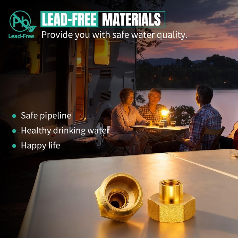 Minimprover Lead -Free Brass 16.9" Winterize Sprinkler System RV Motorhome