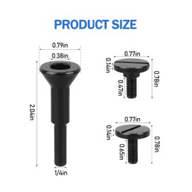 1/4" Cut-Off Wheel Arbor Mounting Mandrel Adapter for Milwau-kee Die Grinder 2-Pack (48-07-2486)