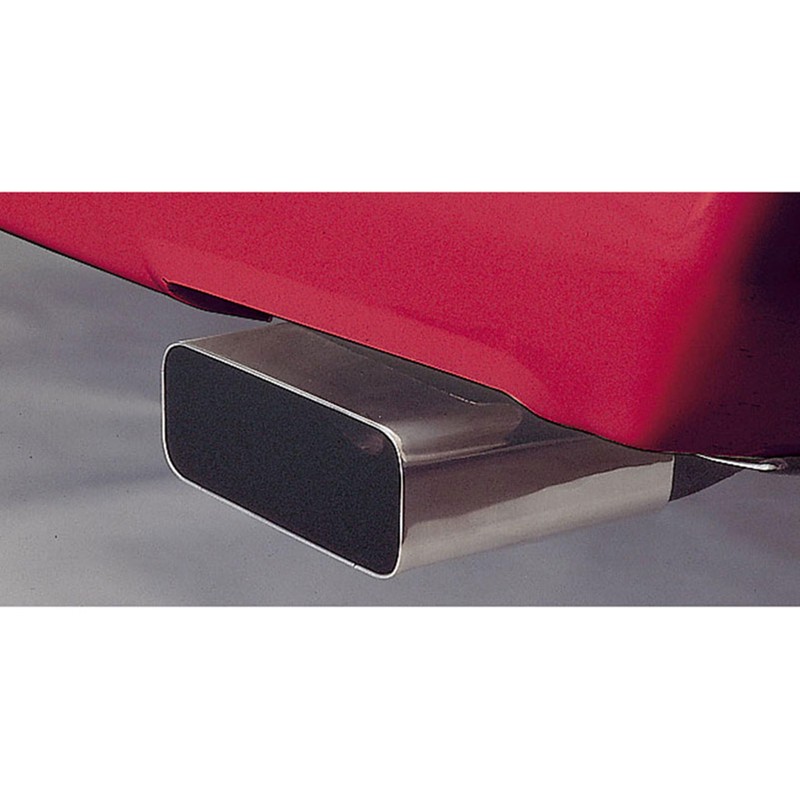 1985-1991 Corvette Rectangular Stainless Steel Pair Exhaust Tips