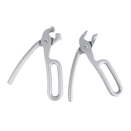 Giilayky Pizza Gripper for Deep Pizza Pans Heavy Duty Gripper Cast Aluminum Pan Tongs for Pulling Hot Oven Pizza Pan Dish Tray