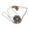 Mini Dice Set Necklace Antique Tiny Small Metal Hollow Polyhedral