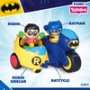 Toomies rocco giocattoli prima infanzia dc batcycle 2 in 1,