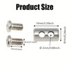8 Pieces Wire Rope Grips,Wire Rope Clips for 1-2 mm