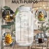 eleganttime 64 oz Mason Jar Wide Mouth 3 Pack,Large Half