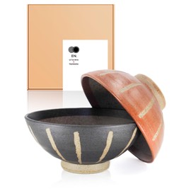 Heartwarming Gift, Auspicious Traditional Pattern, EN. Couple Rice Bowl, Dishwasher Safe, Stylish, Wedding Gift, Mino Ware, Cute, Birthday Gift, Gift, Rice Bowl Set, Pair Set, Japanese Modern, Made in Japan