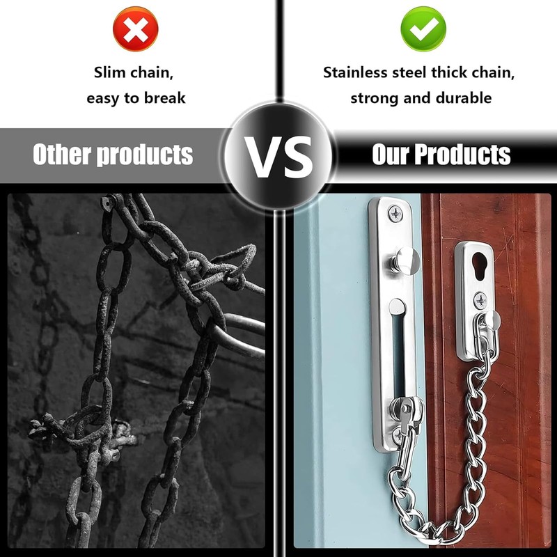 Door Chain Lock, Door Chain Security Lock, Stainless Steel Door