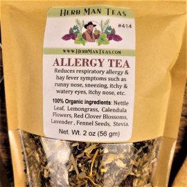 Herb Man Tea SEASONAL ALLERGY TEA for no more running nose, sneezing & itchy eyes