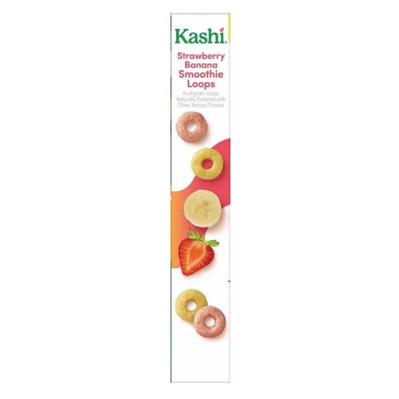 Cold Breakfast Cereal byKashi- Strawberry Banana Smoothie Loops Cereal -