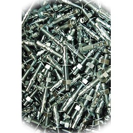 New Pack of (50) Concrete Wedge Anchor Bolts 3/8 x 3 Includes Nuts & Washers Multi-Purpose Comprehensive Hardware Fastener Assortment Kit MoPNEM01489