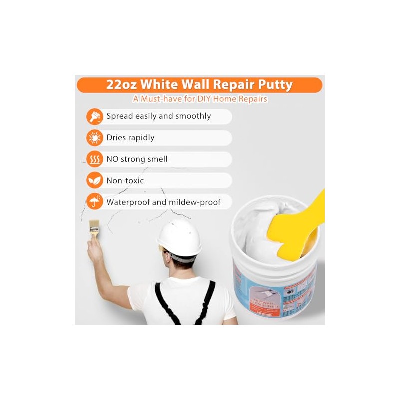Dry Wall Patch Repair Kit, 22OZ Spackle Wall Repair Paste