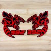 UsaStandard 392 Hornet Badges Emblem BEE 2 RED/BLACK BADGES Fender