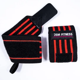 JSM FITNESS® Wrist Wraps for Stabilizing Wrist and Strengthening Grip Strength, Wrist Guards for Bodybuilding and Strength Training, Pack of 2