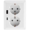 Milos Protective Contact Socket 2-Way Double Socket 1 to 2