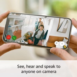 Ring Indoor Cam, Home or business security in 1080p HD video, Black