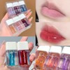 3Pcs Jelly Hydrating Lip Oil, Fruity Flavors Plumping Lip Oil
