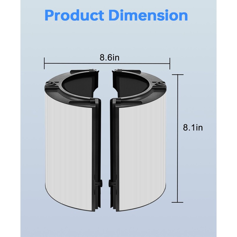 Zyxor 360° Combi True Filter+Activated Carbon Filter Replacement for Dyson