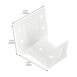 OUNONA 4pcs Window Blinds Headrail Brackets Vertical Blinds Blind Center Support Blinds Shades Curtain Rod Brackets Faux Wood Blinds Bracket for Valance Blind Plate Iron Mini