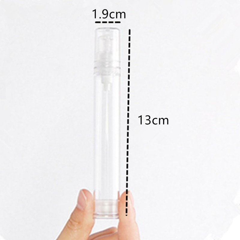 Clear Airless Lotion Pump Bottles,Refillable Design,CuiCanfla Set of 15, 2