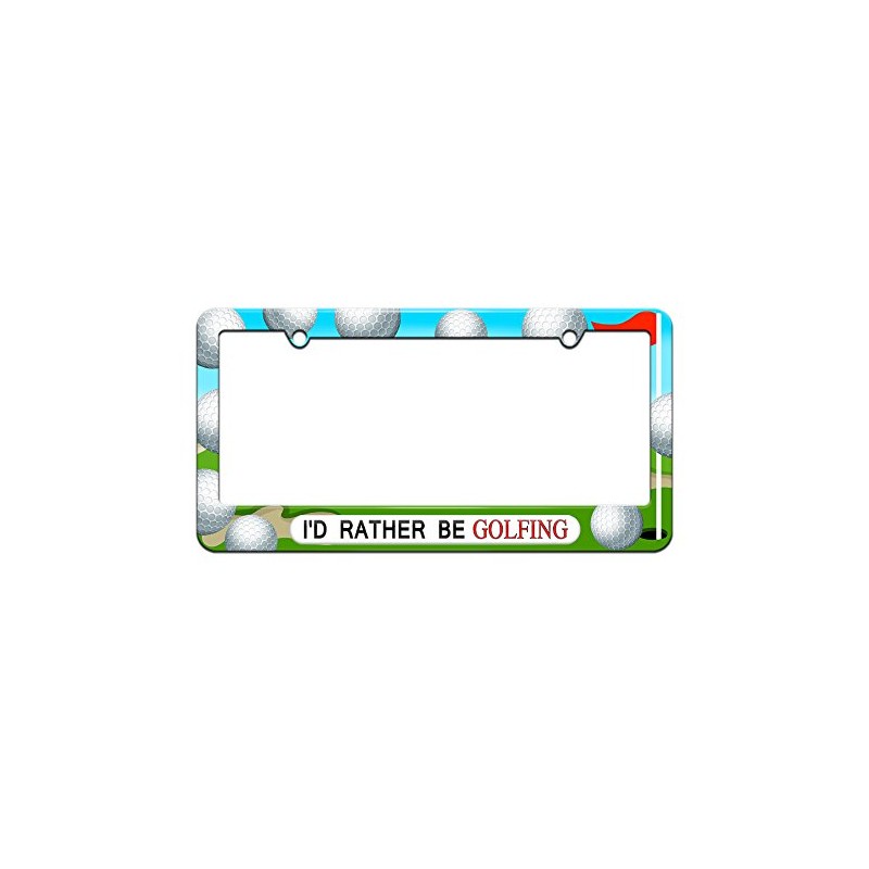 GRAPHICS & MORE I'd Rather Be Golfing - License Plate