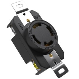 RVINGPRO NEMA L14-30R Flush Mounting Locking Receptacle for Generator Twist Lock Outlet 30 Amp 125/250V 3 Pole 4 Wire Grounding, Industrial Grade, UL Listed