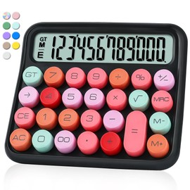 VEWINGL Mechanical Switch Calculator,Calculator Cute 12 Digit Large LCD Display and Buttons,Calculator with Large LCD Display Great for Everyday Life and Basic Office Work.with Battery