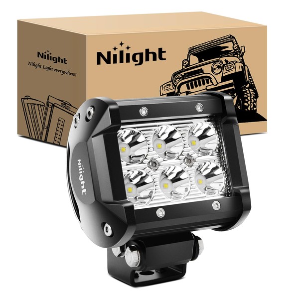 Nilight Nilight Led Pods 18W 1260LM Spot Off Road Driving