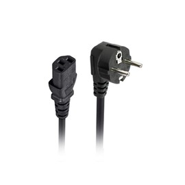 Monoprice Power Cord - CEE 7/7 "SCHUKO (Europe) to IEC 60320 C13, H05VV-F 3G, 5 Amp, 1250 watt, 18AWG, 3 Feet, Black