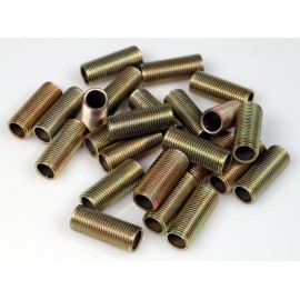 Creative Hobbies Steel All Thread Lamp Pipe Nipples, 1 Inch, 1/8IP Std Lamp Pipe, DIY - 25 Pcs