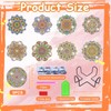 Rongrongago 9-Piece Diamond Painting Coaster Set with Holder and Tools,