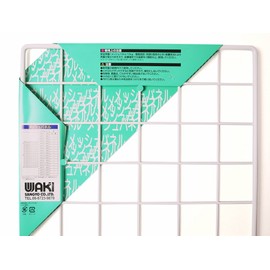 Wake Sangyo EMP028 Mesh Panel, White, 11.8 x 11.8 inches (300 x 300 mm), Wall Storage, Rental, Room Divider, 1 Panel