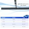 ASLAM Wiper Blade Refills 6mm for Frameless Windshield Wipers 24",Cut