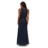 Adrianna Papell Women's Beaded Blouson Gown, Navy Black