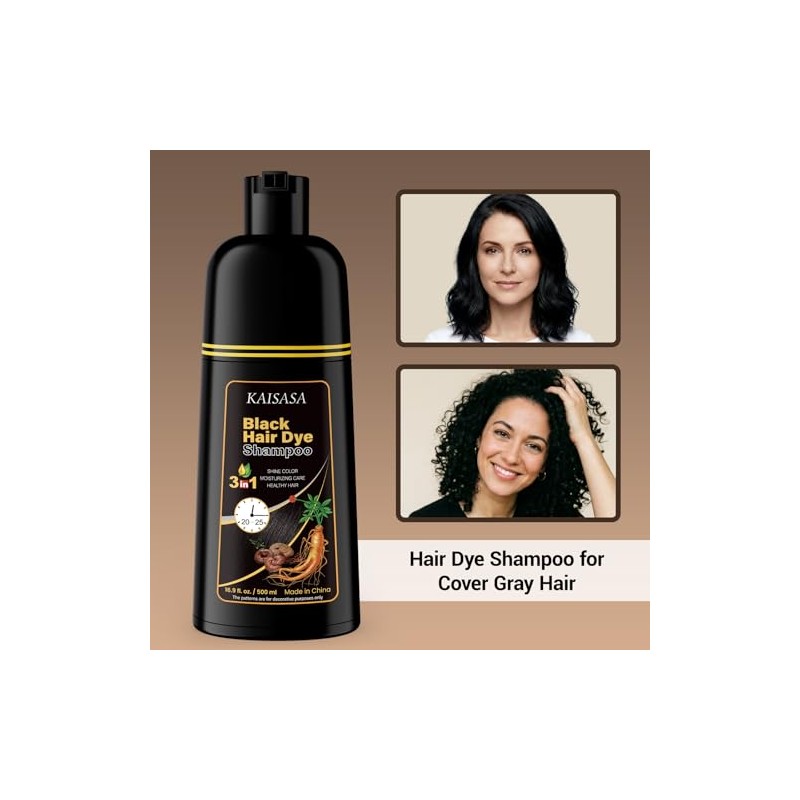 MEIDU- Champú para teñir el cabello para cubrir las canas,