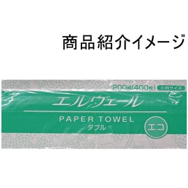 Elveil Eco Double Paper Towels, 200 Pairs (Oval Size) x 42 Packs