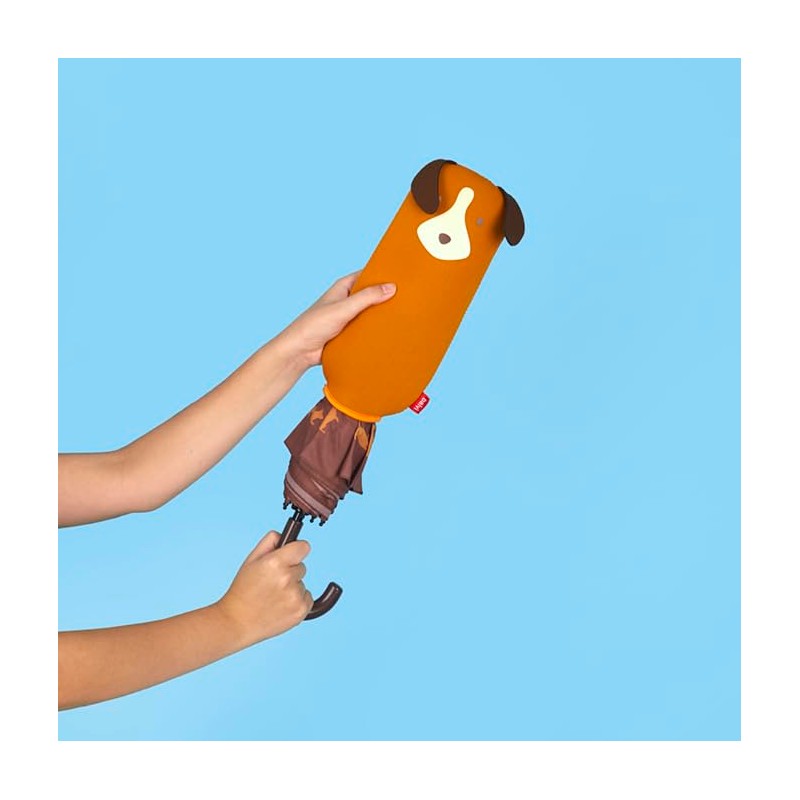 balvi Umbrella Puppymbrella colour brown including neoprene shell in the