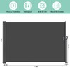 LIFERUN 118" x 71" Side Awning, Retractable Side Awning, Patio