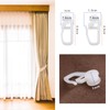 Create idea 100PCS Rolling Curtain Clips White Plastic Curtain Hooks