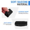 WORCAS Key Fob Cover Carbon Fiber Pattern Silicone Case Compatible